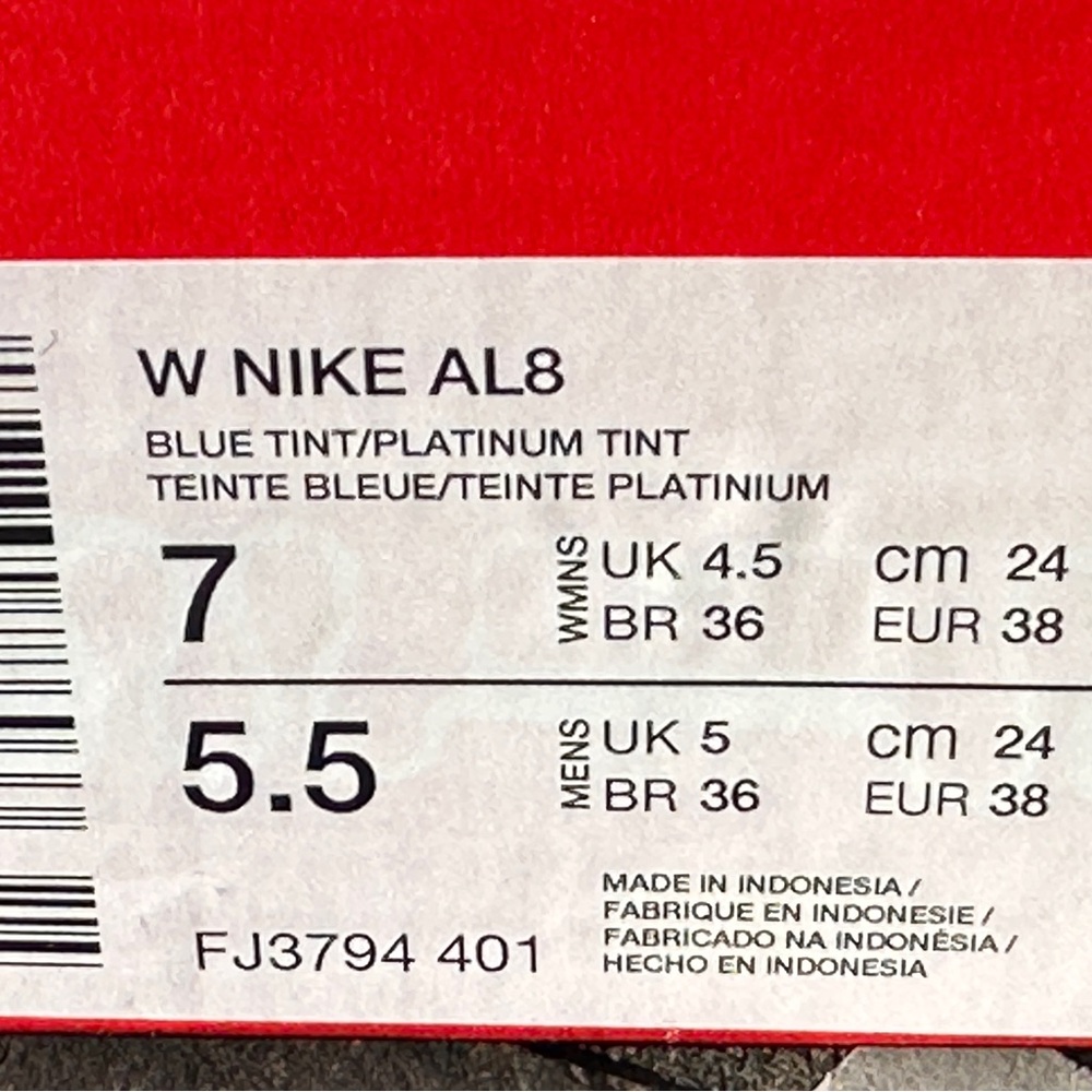 Nike AL8 Low Womens 7 Youth 5.5 Mens 5.5 Blue Gray Lifestyle Casual Sneaker NEW - Picture 10 of 10